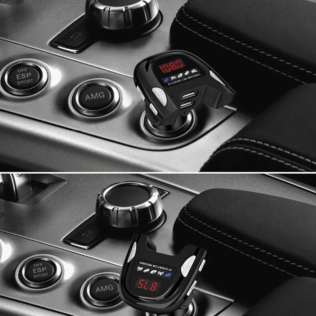 T101 автомобильный двигатель звук симулятор автомобиля Hands-Free телефон Fm беспроводное автомобильное зарядное устройство MP3-плеер Многофункциональный