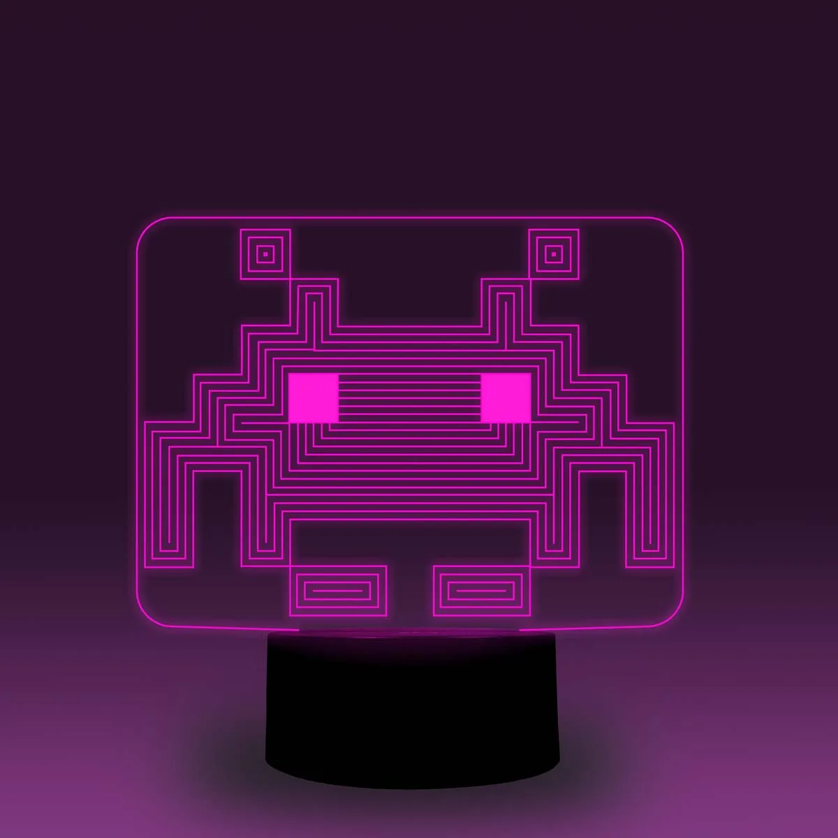 NiteApps 3D космические захватчики ночник настольная Иллюзия украшение лампа подарок на день рождения приложение/сенсорное управление