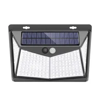 

208 LED Solar Power Light Outdoor Wireless Motion Sensor Wall Light Yard Lamp