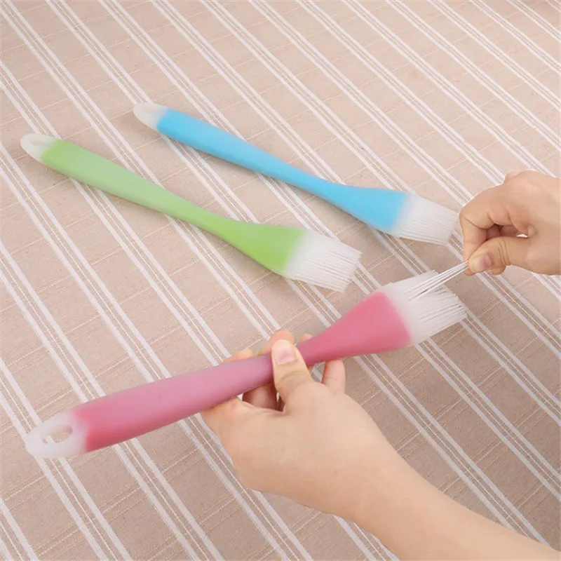 4Pcs/ lot Large Size Silicone Bread Butter Brush Patisserie Outils Accessoires Translucent Design Baking Tools for Reposteria