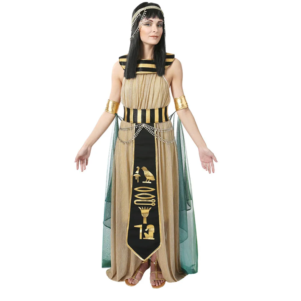 Роскошный сексуальный костюм Клеопатры Хэллоуин Древняя египетская царица наряд Греческая богиня Косплей фантазийный костюм
