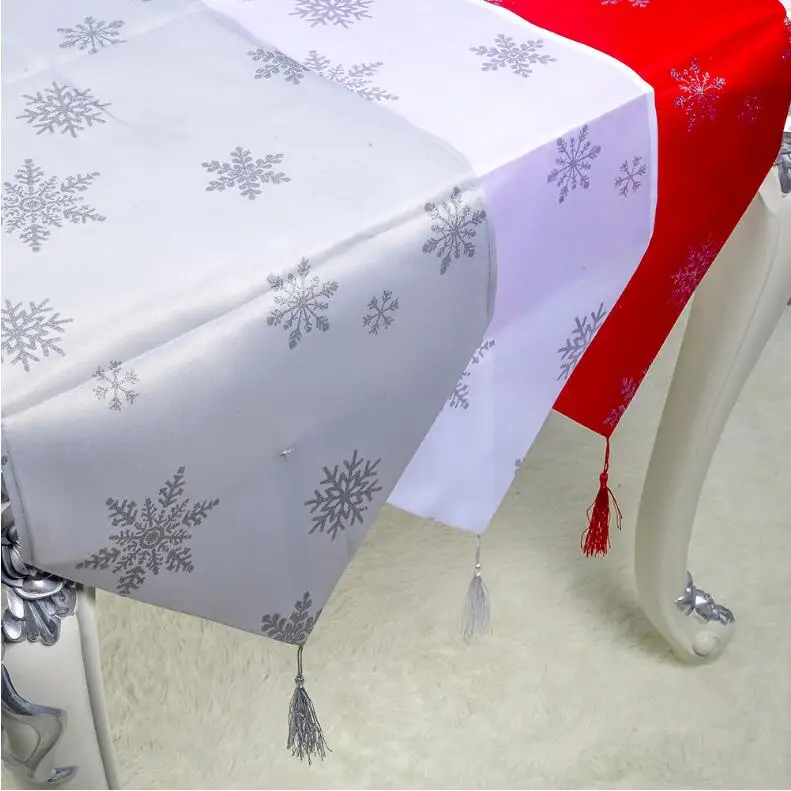 35x200 см настольная дорожка Рождественская ткань столовая ресторанная Декоративная скатерть свадебный стол Декор лося Санта узор