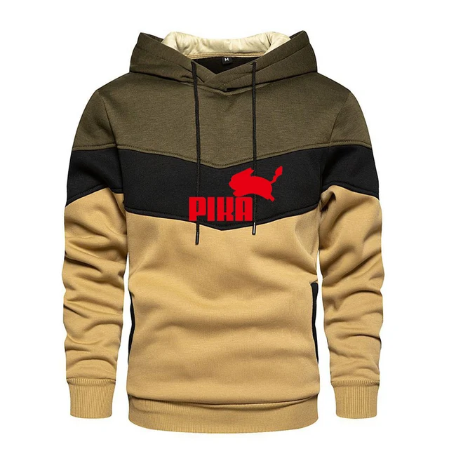 New Lovely Pokemon hoodie Anime Pika Men Hoodies Loose Couple Sweatshirt High Quality Patchwork Print Fall/Winter Sweatshirt 6