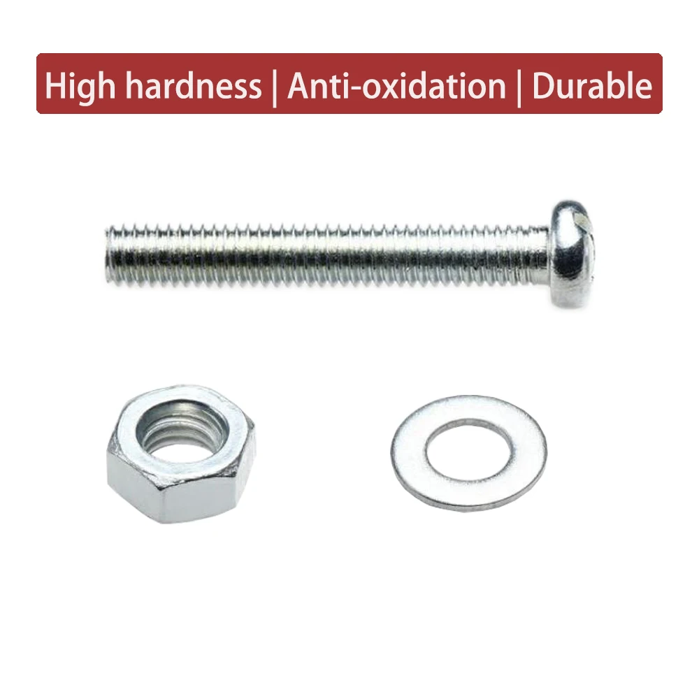 1 Box/Set M6 Nut And Bolt Нержавеющая сталь DIY болты M3 M4 M5 гайки винт комплекты прокладок