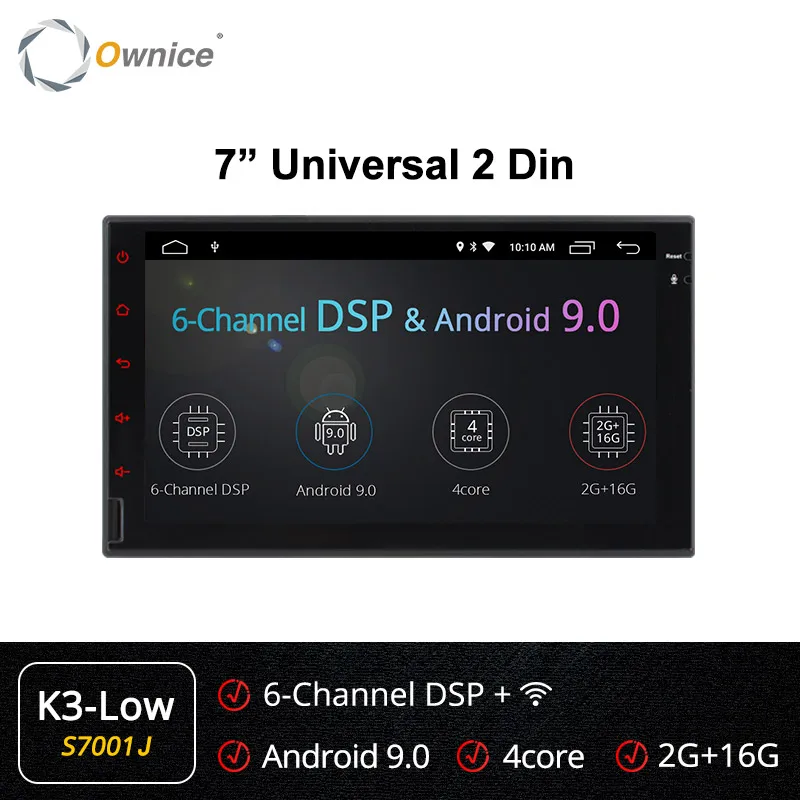 Ownice K1 K2 K3 Octa 8 ядерный Android 2G ram 32GB rom поддержка 4G LTE SIM сетевой Автомобильный gps 2 din универсальный автомобильный Радио dvd-плеер - Цвет: S7001 K3-Low