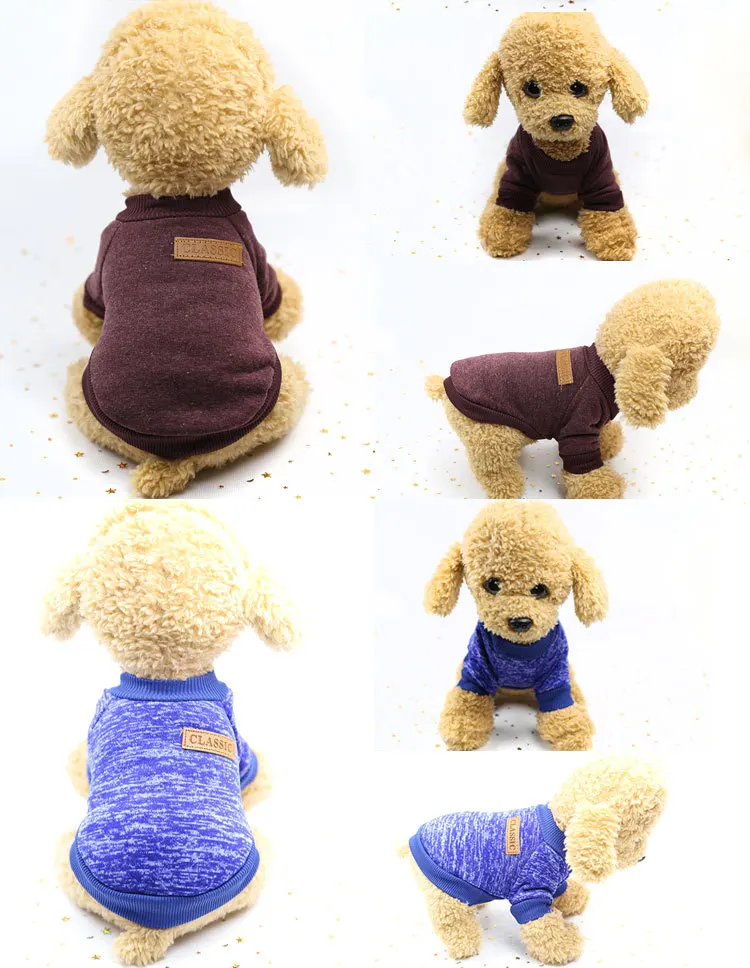 Модный бархатный свитер с плюшевой подкладкой, теплая одежда для домашних собак, пальто для собак, осенне-зимняя одежда для собак, куртка для маленьких средних собак