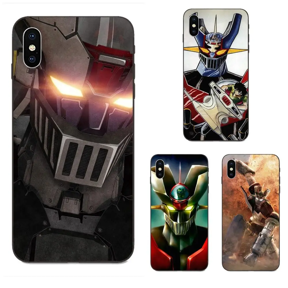 

Soft Case Cover For Apple iPhone 4 4S 5 5S SE 6 6S 7 8 Plus X XS Max XR Cartoon Mazinger Z Rubber