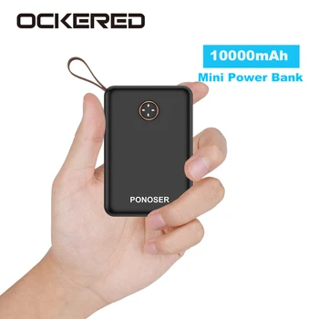 

Mini Power Bank 10000mAh Fast Charging Phone External Battery PoverBank Dual USB Smart Phone Charger For Xiaomi Mi 9 8 iPhone
