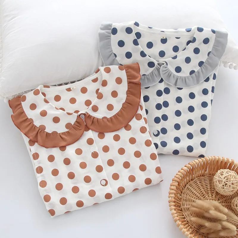 

2020 Spring Cotton Pregnant Pajamas Set for Women Pyjamas Sleepwear Night suit Pyjama Mujer Nightwear Home Wear