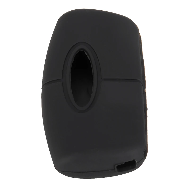 1pc Silicone Key Case Cover Black 3 Button Key For Ford Fiesta Focus Mondeo Falcon C-Max Eco Sport Galaxy Territory