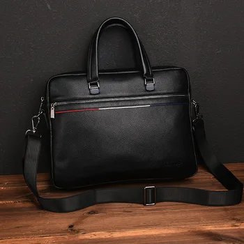 

The First Layer of Kraft Male Package 2019 New Fashion Business Cross, Handbags Men's Leather Briefcase Laptop Bag