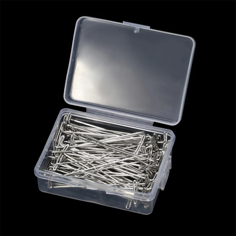 50PCS Stainless Steel T Pins Head Sewing Needles Stitch Straight Dressmaking Accessories | Дом и сад