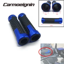7/8 ''22 мм мотоциклетные противоскользящие ручки для скутера, концы ручек, руль для рук, круглый год для Yamaha xmax 125 250 300 400 X MAX синий