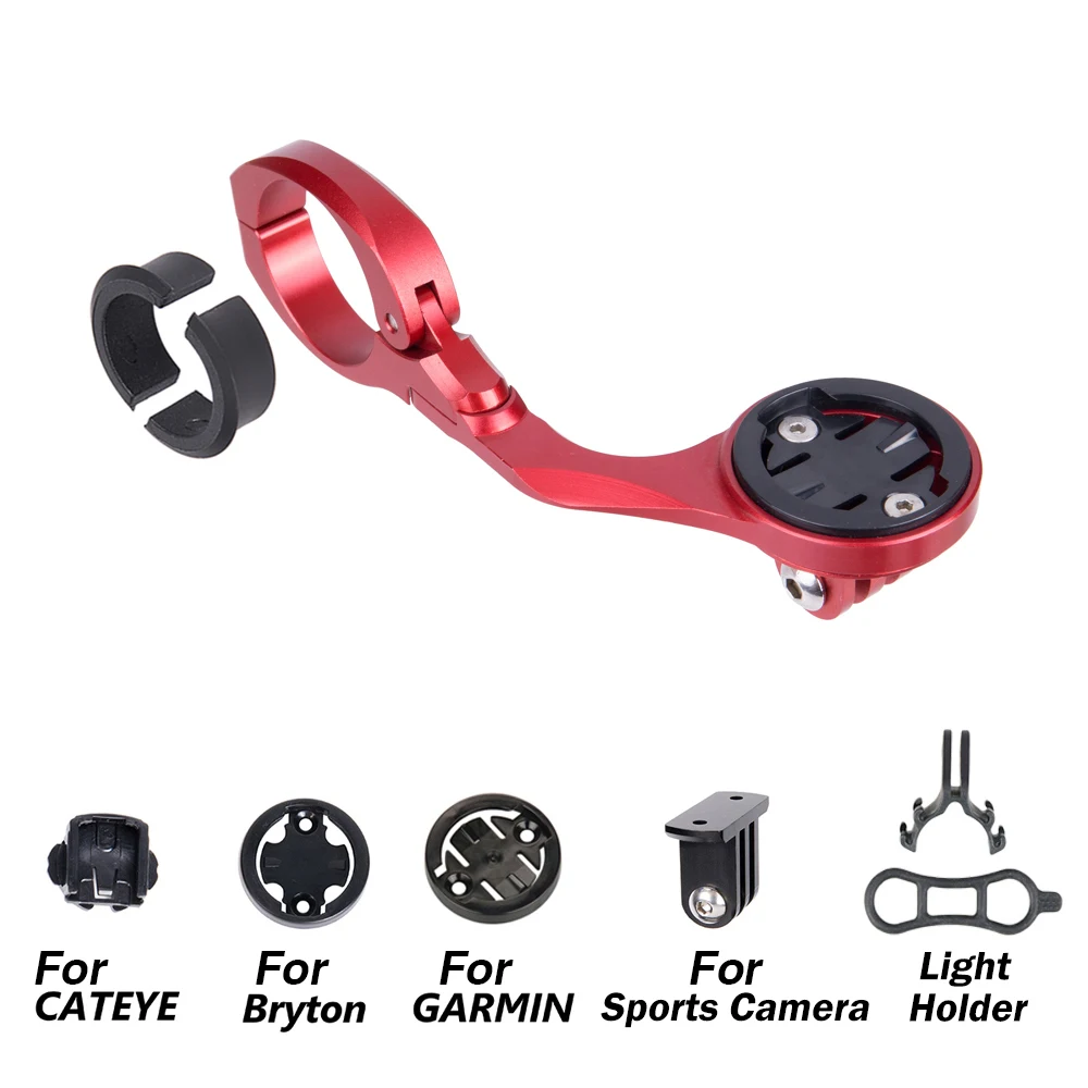 Горный велосипед, передний компьютерный держатель для Garmin/Cateye/Bryton, велосипедный компьютер, спортивный светильник для камеры, кронштейн