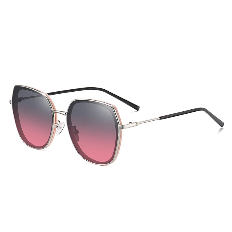 Pro Acme новые Квадратные Солнцезащитные очки женские поляризационные модные негабаритные солнцезащитные очки для женщин zonnebril dames UV400 PC1355 - Цвет линз: C5 Silver Gray Red