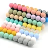 LOFCA 12mm 50pcs/lot Beads food grade silicone Teether Round Beads Baby Chewable Teething Beads silicone teether for diy ► Photo 3/6