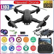 L103 RC вертолеты камера 1080P Wifi FPV Дрон GPS Дрон Hoogte Hold 2,4G Optische Stroom Positie Дрон камера для детей