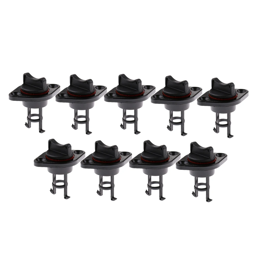 9x Marine Boat Canoe Nylon Fiber Drain Plug Replacement Fits 25mm