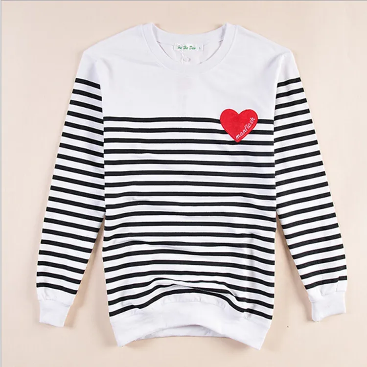 Family Matching Clothes Autumn Sweatshirt Dad Son Daughter Mum Tops Kids Baby Girl Boys Casual Hoodies Stripe Family Clothing