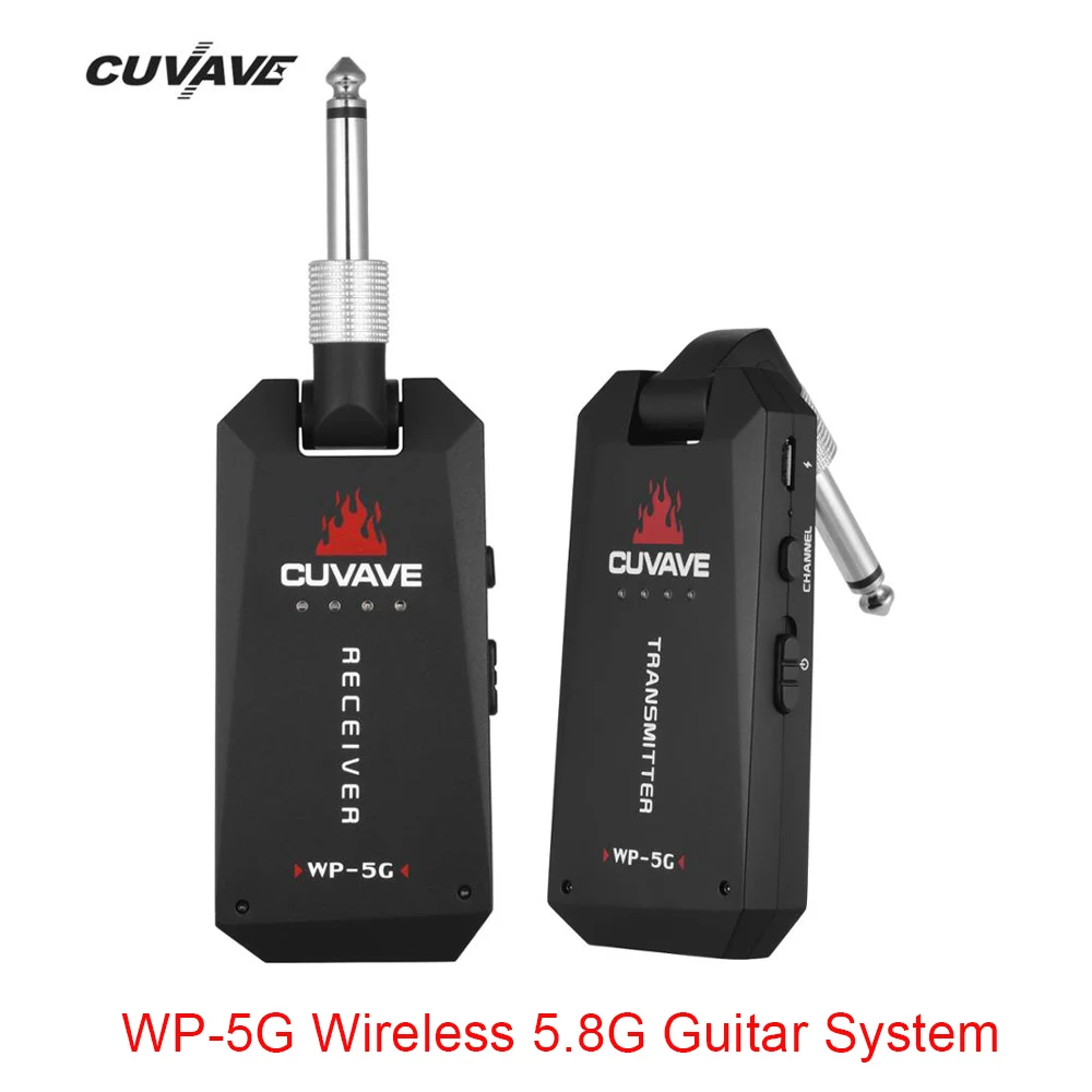 CUVAVE WP 5G беспроводной 5 8 GHz гитарная система перезаряжаемый аудио передатчик для