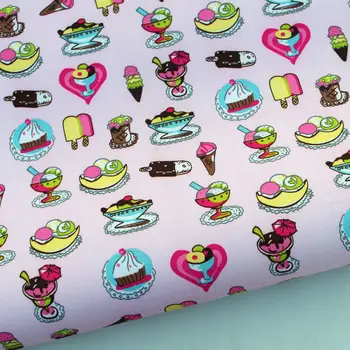 

1 yard Polyester/PVC coated Waterproof Fabric for bag, icecream (width=140cm)