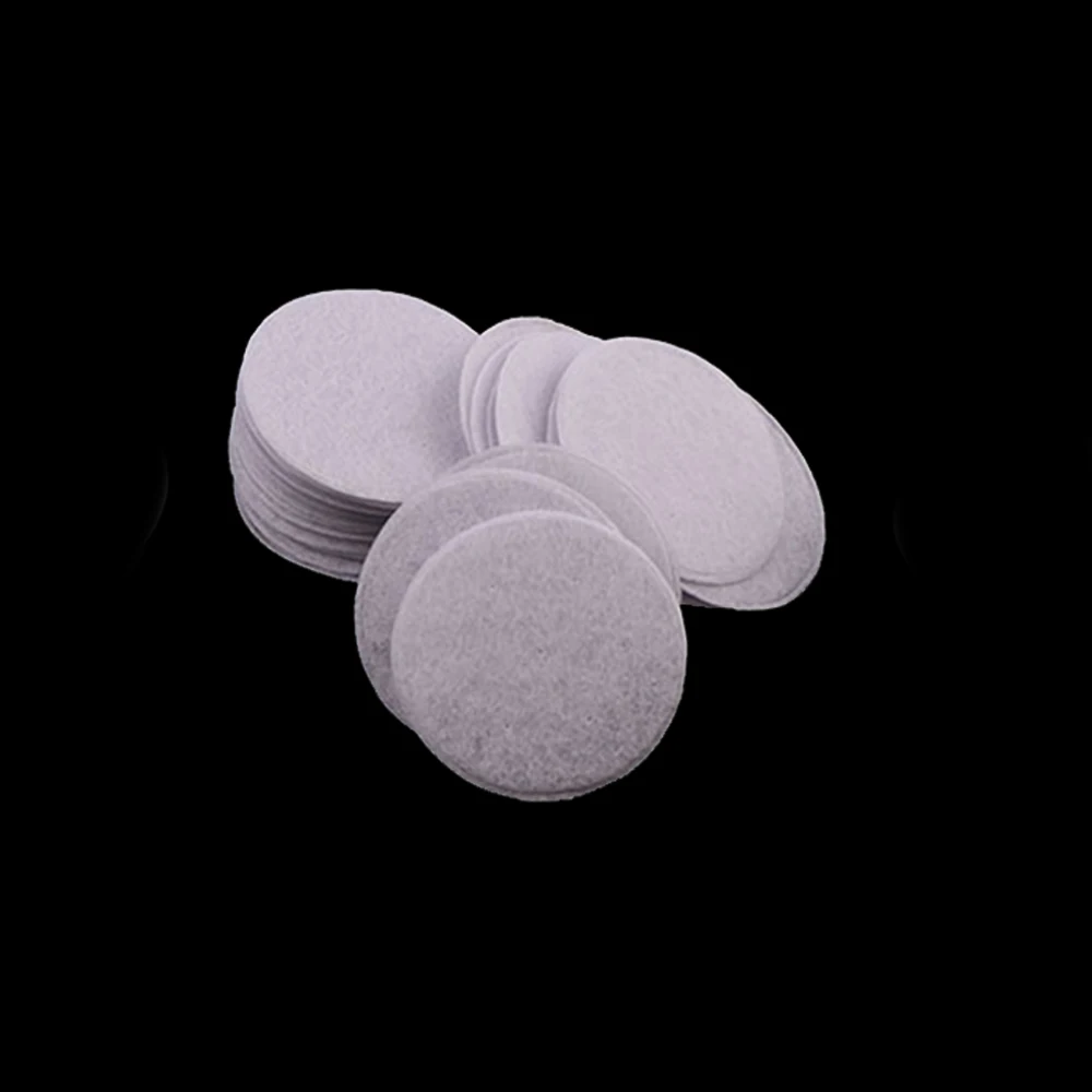 100PCS 25/30/40mm white and black round felt cloth pad patch scrapbook DIY handmade accessories round felt cloth decoration