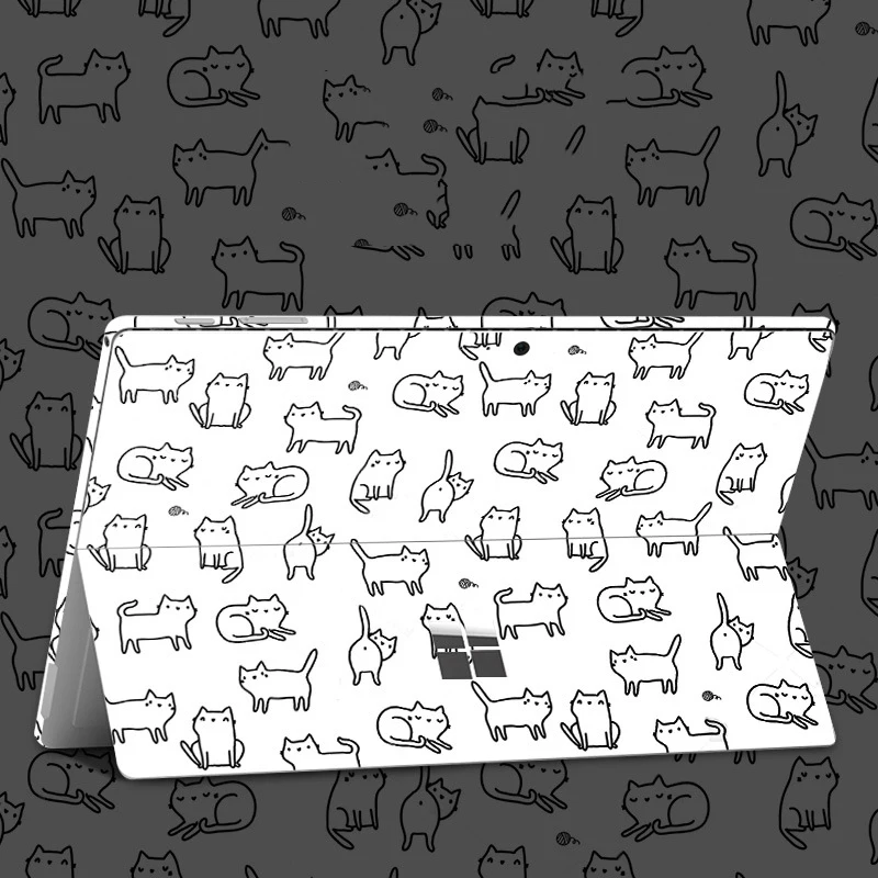 Anti-scratch pattern back film For Microsoft Surface Pro X 7 6 5 4 3 Go Cover Case for surface pro  Protective Sleeve Shell Pouch (13)