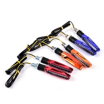 

1pc Universal LED Motorcycle Turn Signal Light Turn Signals Indicators Flexible Blinkers Flashers