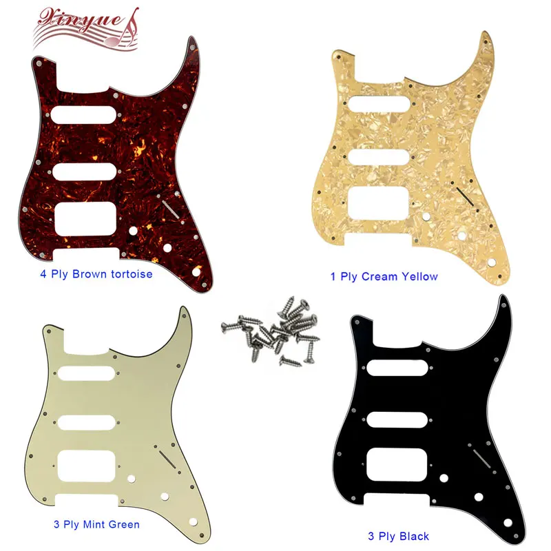 

Pleroo Guitar Parts - For US 72' 11 mounting Screw Hole Standard St Hss strat Guitar pickguard