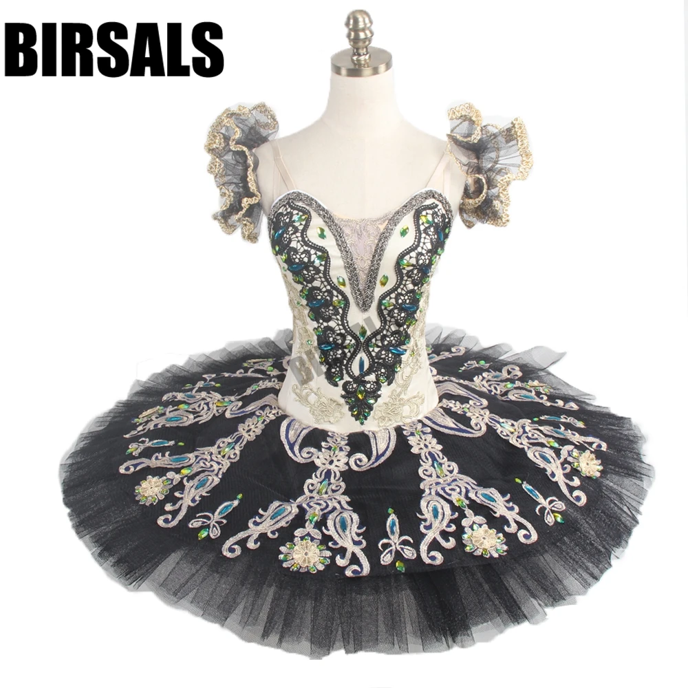 La Esmeralda Variation YAGP Cometiton, профессиональная балетная пачка, женская, черная, золотая, Roymanda, Классическая блинная пачка, AdultBT9094