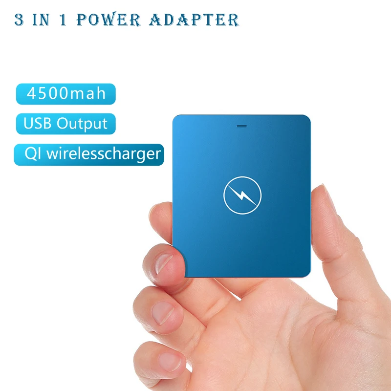 

Power bank Wireless charger power adapter 3-in-1