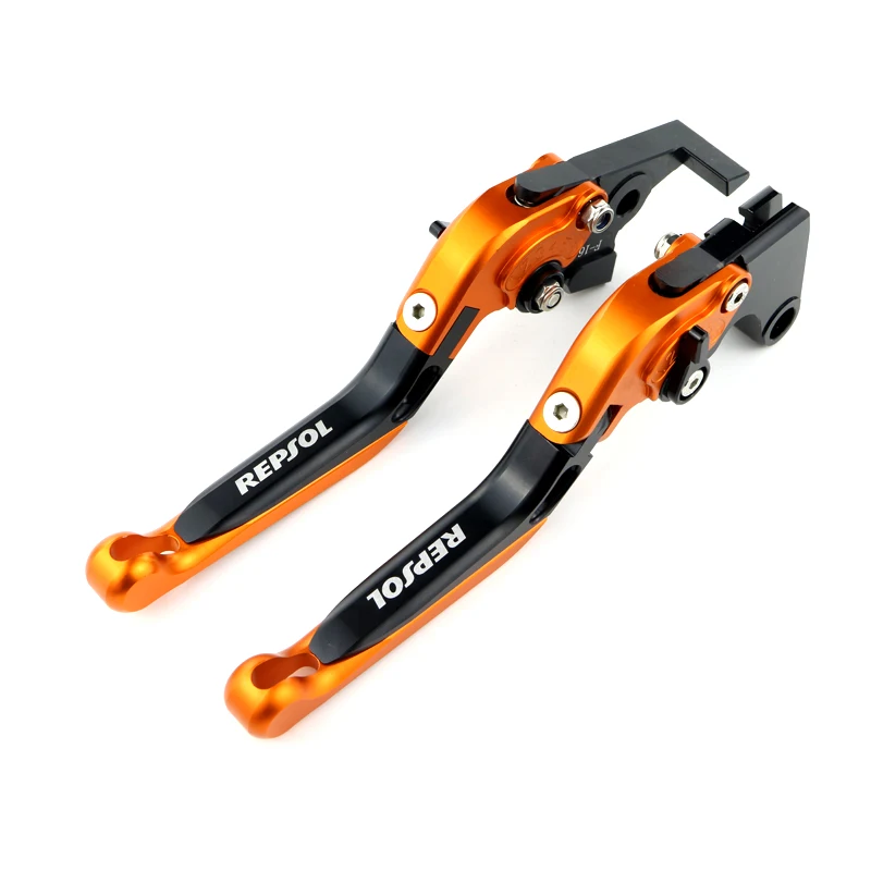 Для Honda REPSOL CBR1000RR FIREBLADE 2004-2007 складные Складные Выдвижные регулируемые ЧПУ рычаги тормоза мотоцикла сцепления - Цвет: black orange