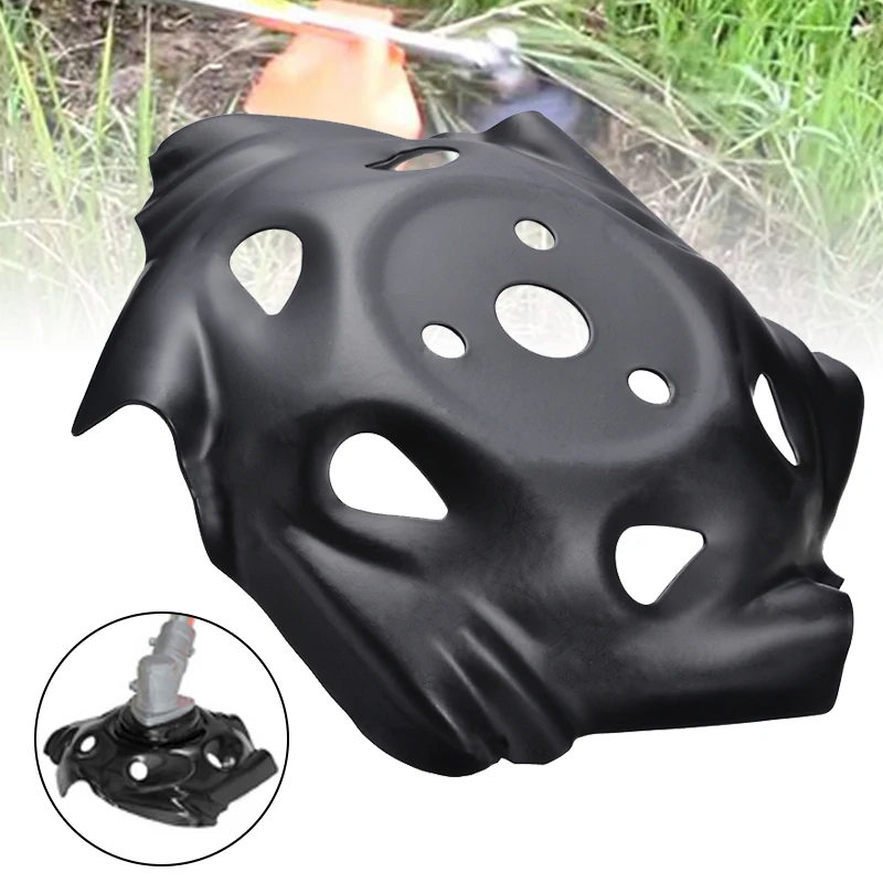 Black Tray Trimmer Head Grass Mowing Metal Lawnmower Head Lawn Mower Part for Garden Mower Weeding Tool