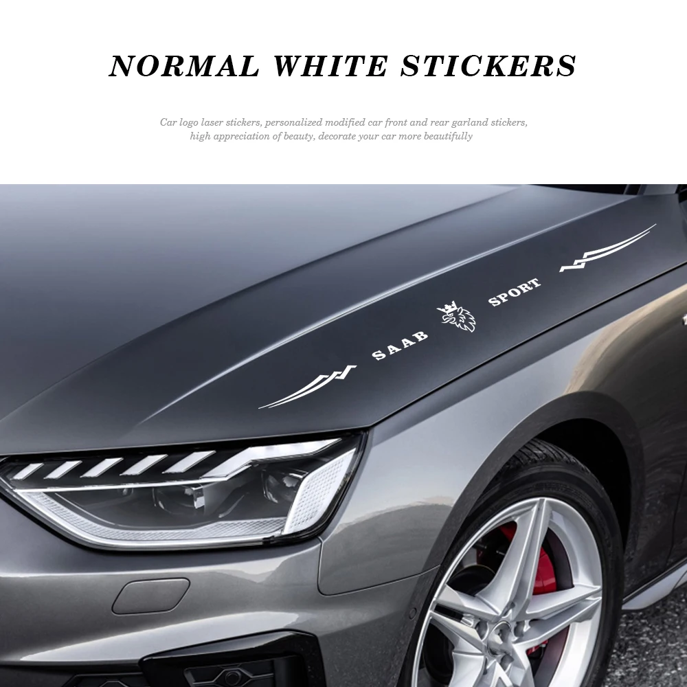 Car Laser Stickers Vinyl Reflective Waterproo Creative Decals For Saab Scania Emblem 93 9-3 900 9000 Auto Accessories | Автомобили и