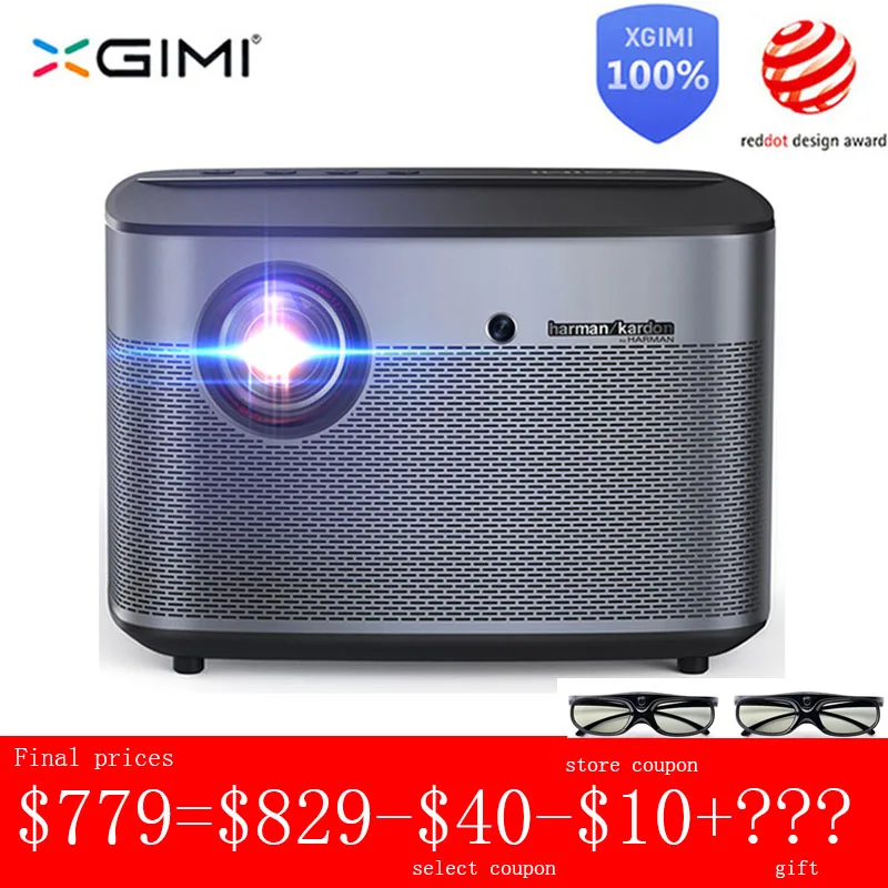 Международная глобальная версия XGIMI H2 DLP проектор 1080p Full HD 3D 4K видео Android tv Bluetooth Wifi