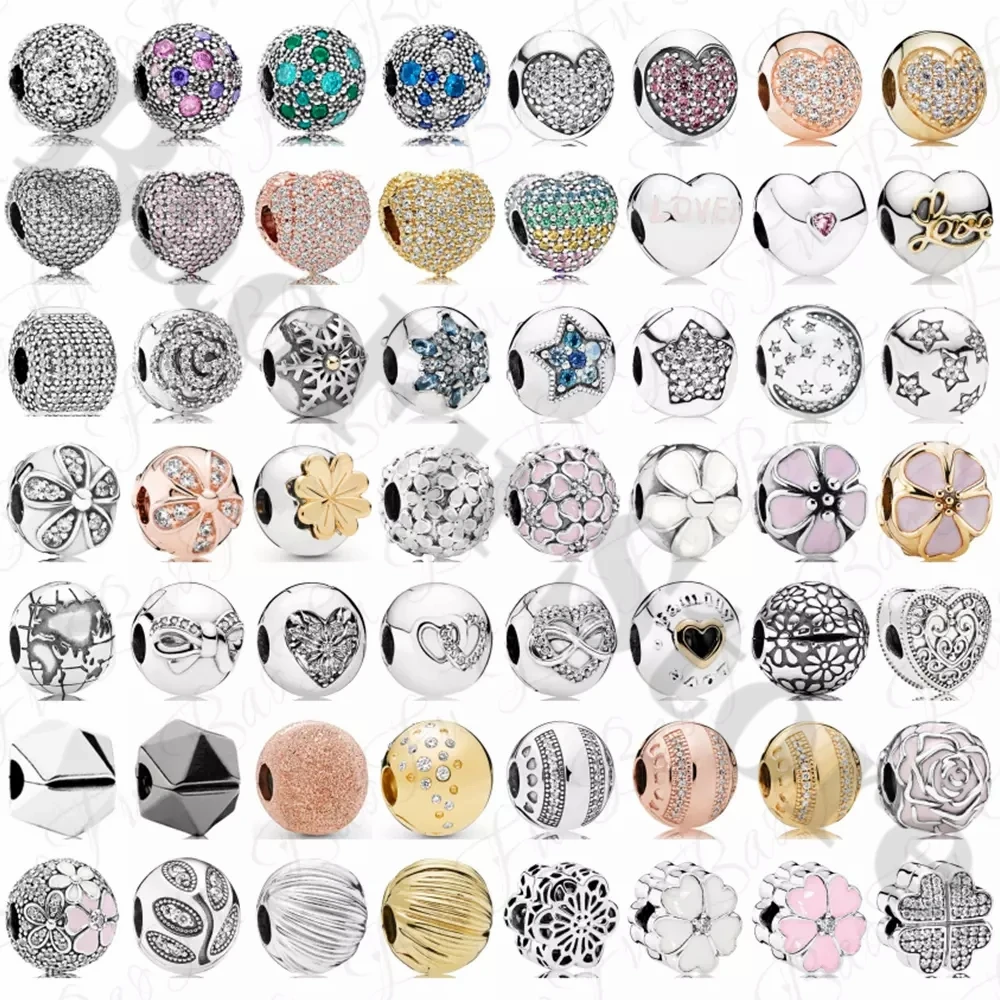 Блестящие серебряные бусины в виде Розы четырехлистного клевера подходят для