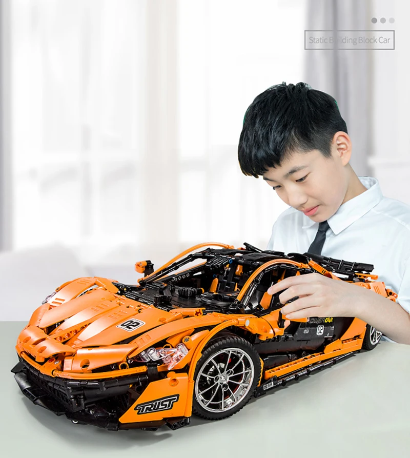 Плесень King 13090 Супер гоночный Радиоуправляемая машина Mclaren Совместимость 20087 техника Voiture Moc-16915 строительные блоки кирпичи игрушки подарки