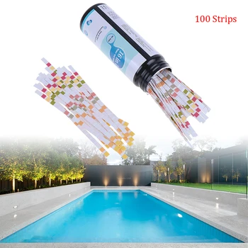 

100Pcs 16 In 1 Water Test Strips Kit Reagens Strip Voor Home Drinking Water & Pool Quality Test