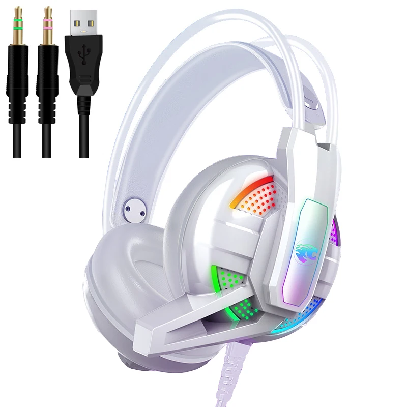 

PS4 Gaming Headphone 4D Stereo RGB Marquee Earphones Wired Game Headset with Microphone for New Xbox One/Laptop/PC Tablet Gamer