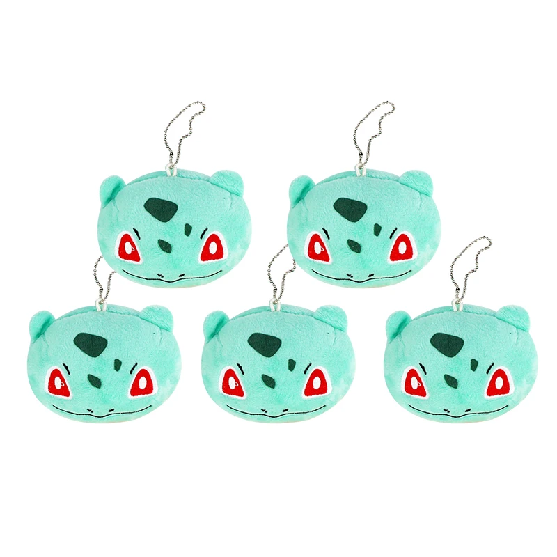 8 см, 10 шт./лот аниме Bulbasaur плюшевые Брелоки сумка милые Подвески мягкая игрушка кукла подарки для детей