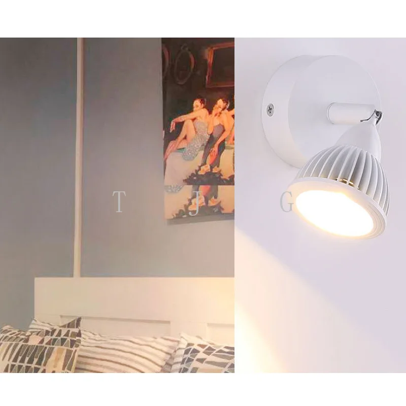 LED 벽 조명 5W 7W 침실 조명 룸 램프 침대 옆 독서 현대 책 조명, 알루미늄 LED 돌출 거울 빛 AC220V