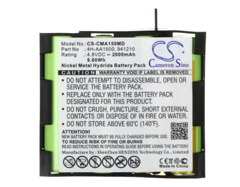 

Cameron Sino Battery for Compex Edge US, Enegry, FIT, Mi, Mi-ready,US,Runner,SP 2.0, SP 4.0, Sport Elite, Vitality, voor Fit 1.0