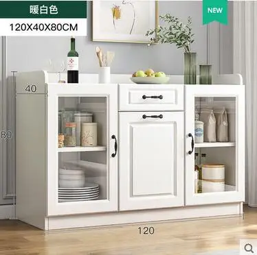 Dining side cabinet rock board small family living room side cabinet modern simple storage wall tea