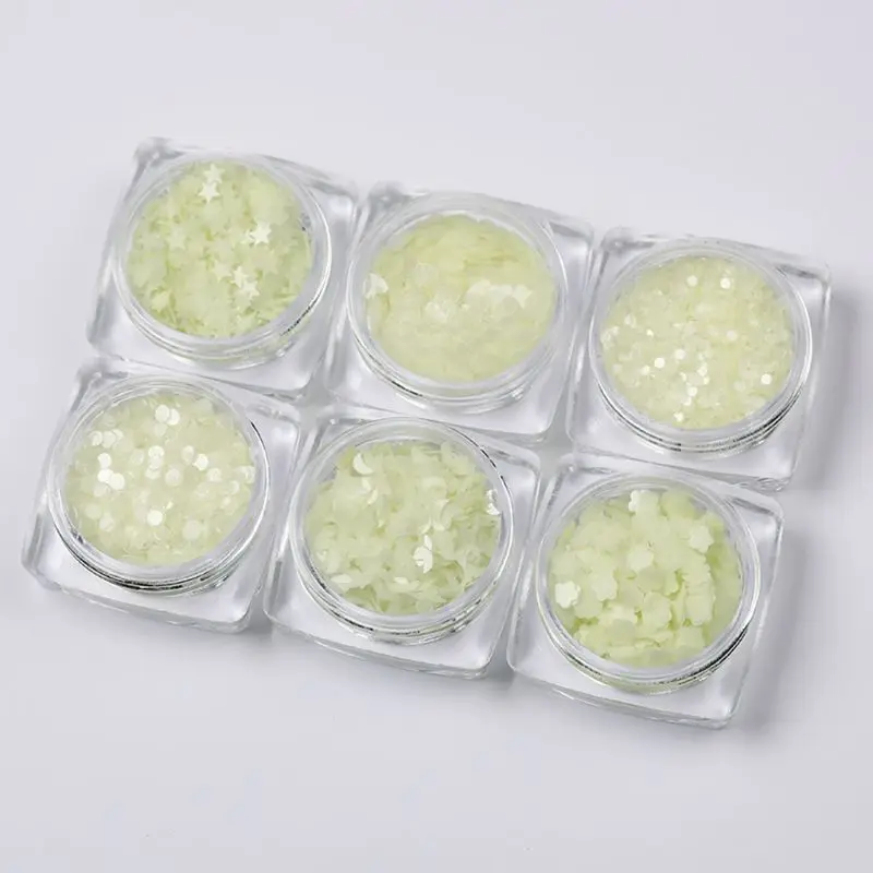 

Luminous Sequins Glow In the Dark Glitters Resin Jewelry Findings Nail Art Craft