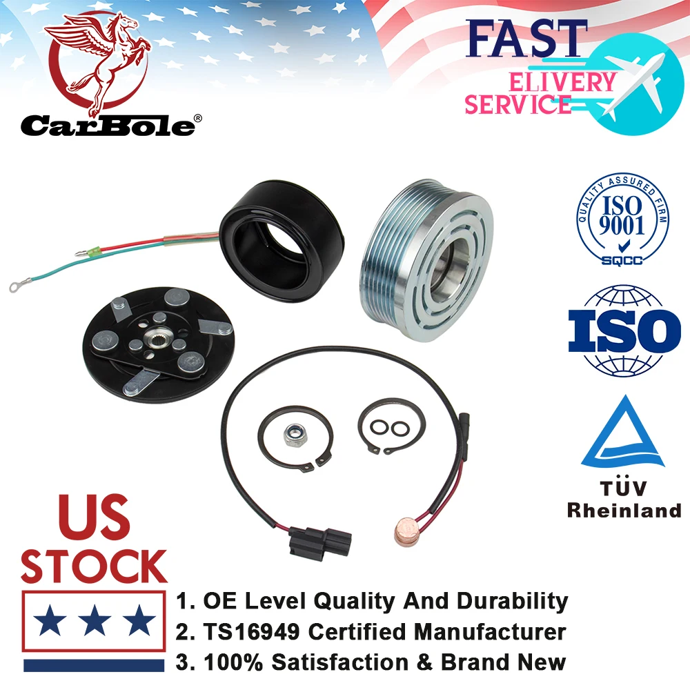 

CARBOLE HIGHEST QUALITY AC COMPRESSOR CLUTCH KIT FIT FOR HONDA CIVIC 1.8 L 2006 2007 2008 2009 2010 2011 A/C