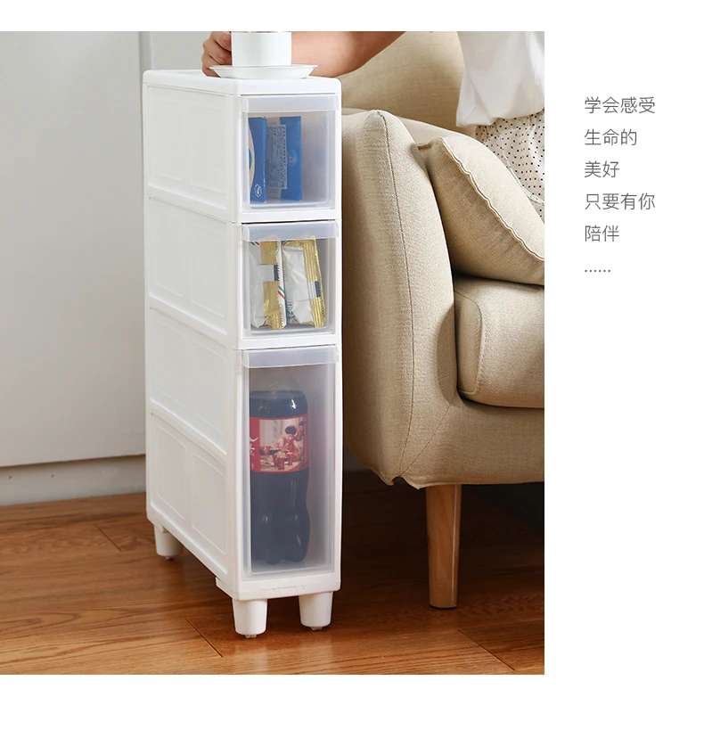 Meuble De Rangement En Plastique Transparent, Boîte De Rangement En  Plastique Transparent, Toilettes De Cuisine, Étagère À Fentes De 14cm 15cm  16cm 20cm - Boîtes De Rangement - AliExpress