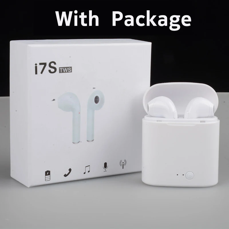 I7s TWS Mini беспроводные Bluetooth 5,0 наушники-вкладыши стерео наушники спортивные Гарнитура микрофон бинауральные для IOS Android телефонов - Цвет: i7s W with package