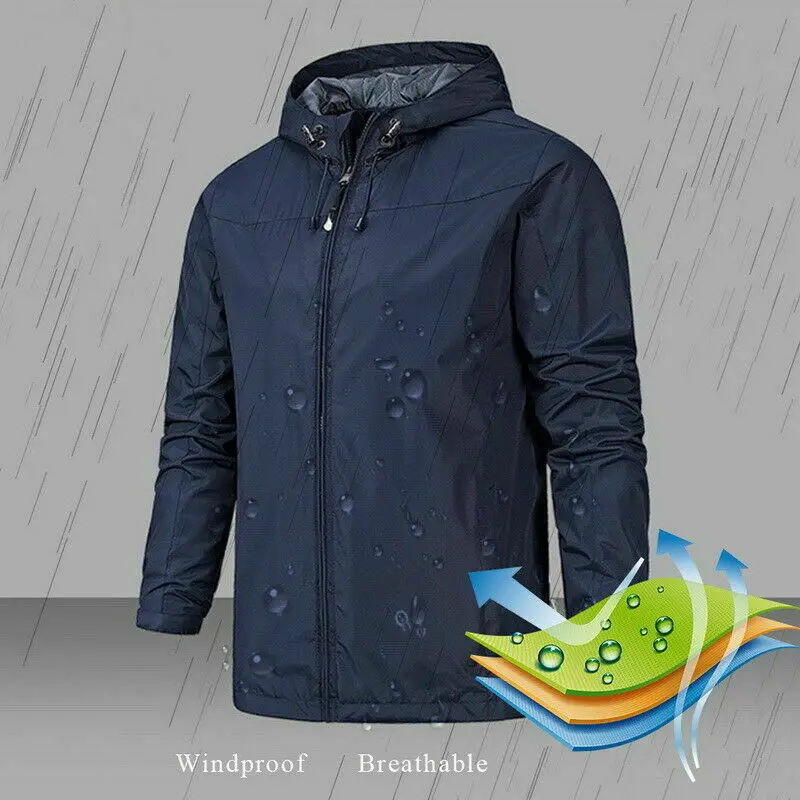 Уличная зимняя куртка мужская Осенняя тонкая флисовая водонепроницаемая куртка Спортивная ветровка ветрозащитная дышащая дождевик флисовая куртка