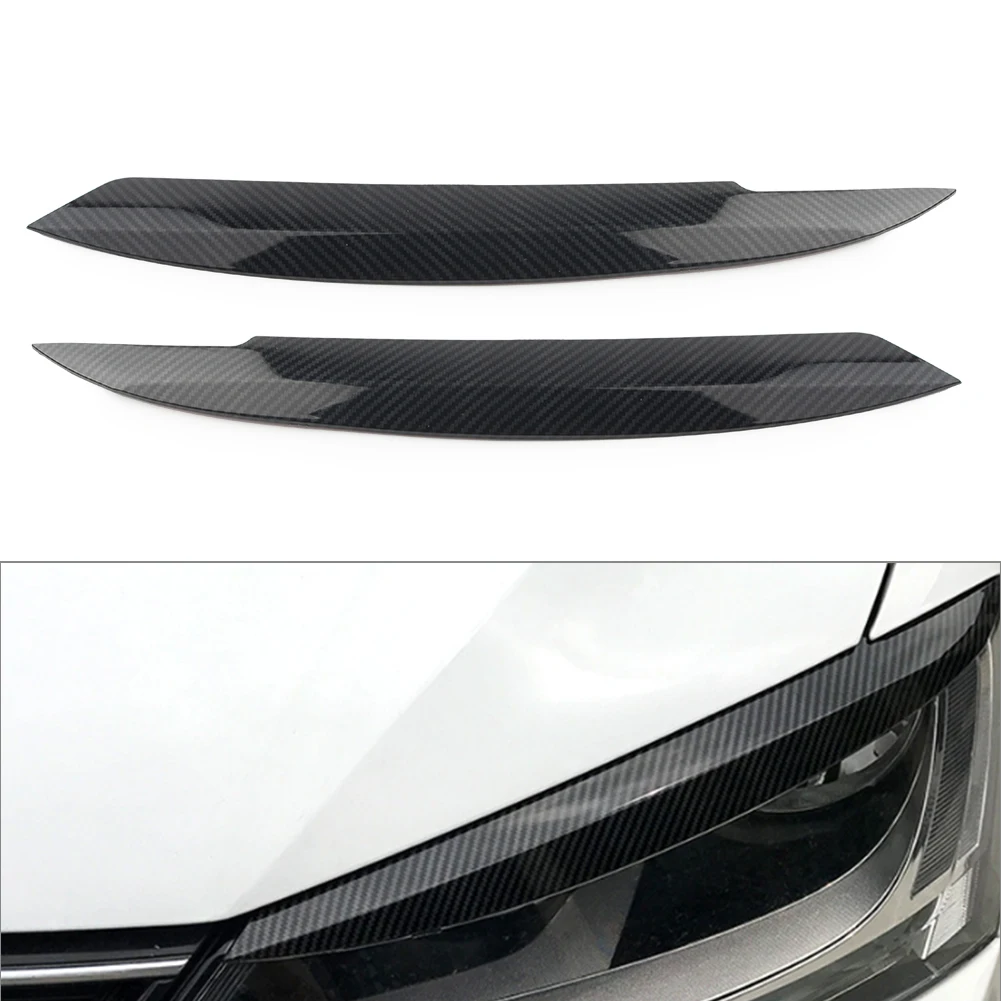 Carbon Styling Car Headlight Eyelid Eyebrow Trim Cover For VW Jetta MK6  Sagitar NCS 2010 2011 2012 2013 2014 2015 2016 2017 2018