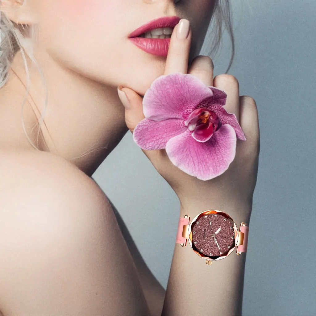 Часы женские наручные часы montre femme reloj mujer женские часы новые женские модные кварцевые часы из розового золота Женские часы с ремешком